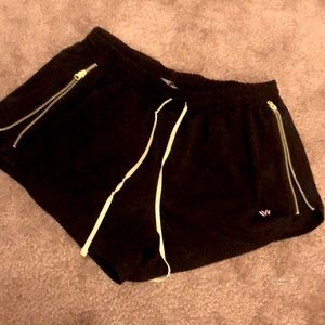 Forever 21 black and yellow athletic shorts